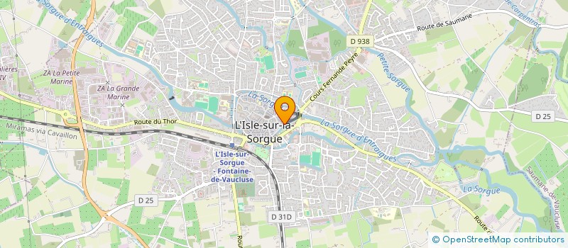 localisation de l'entreprise LA PASSERELLE  L'ISLE-SUR-LA-SORGUE