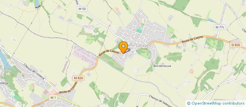 localisation de l'entreprise LA PASSERELLE  DREMIL-LAFAGE