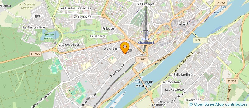 localisation de l'entreprise LA PASSERELLE à BLOIS
