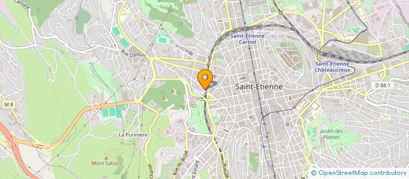 localisation de l'entreprise LA PASSERELLE  SAINT-ETIENNE