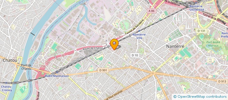 localisation de l'entreprise LA PASSERELLE à NANTERRE