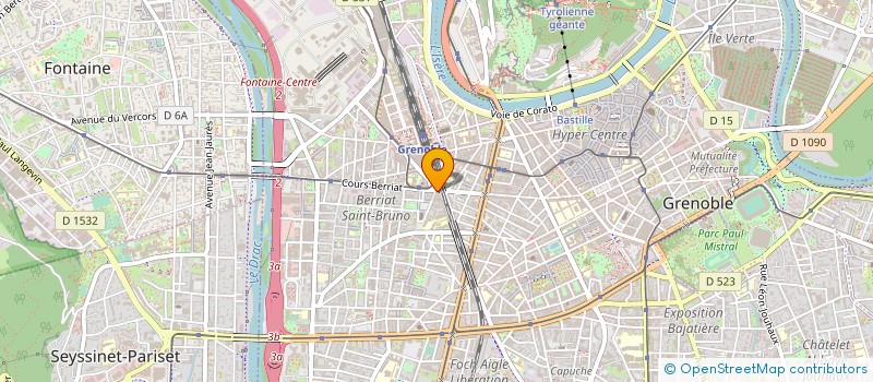 localisation de l'entreprise LA PASSERELLE à GRENOBLE
