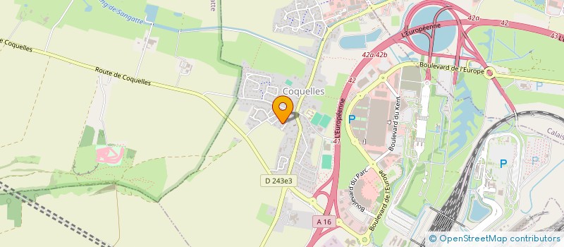 localisation de l'entreprise LA PASSERELLE  COQUELLES