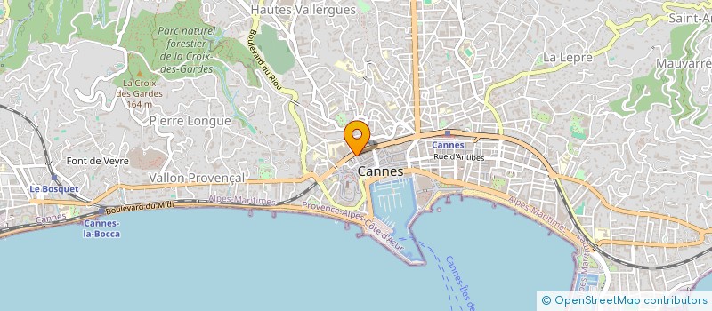 localisation de l'entreprise LA PASSERELLE à CANNES