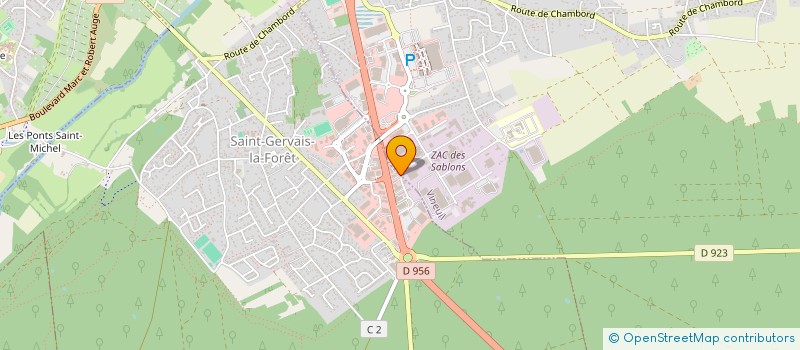 localisation de l'entreprise LA PASSERELLE  SAINT-MAURICE