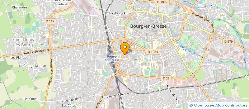 localisation de l'entreprise LA PASSERELLE à BOURG-EN-BRESSE