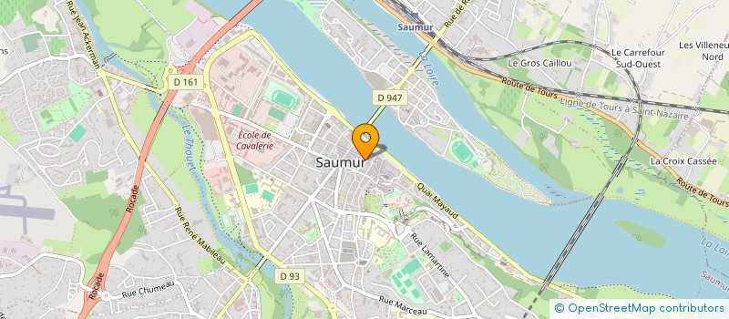 localisation de l'entreprise LA PASSERELLE à SAUMUR