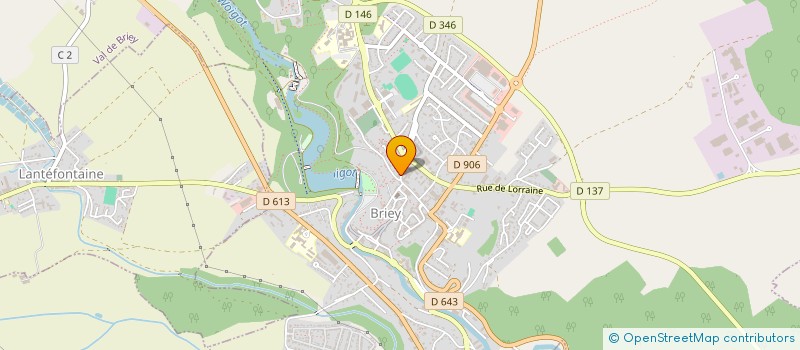 localisation de l'entreprise LA PASSERELLE  VAL DE BRIEY