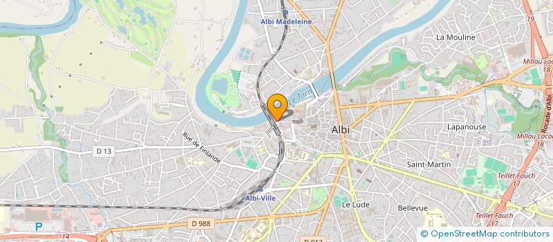 localisation de l'entreprise LA PASSERELLE à ALBI