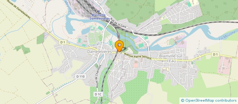 localisation de l'entreprise LA PASSERELLE  DAMELEVIERES