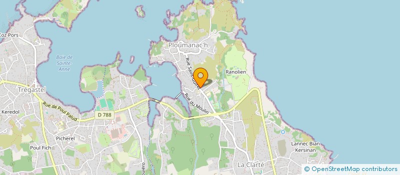 localisation de l'entreprise LA PASSERELLE  PERROS-GUIREC