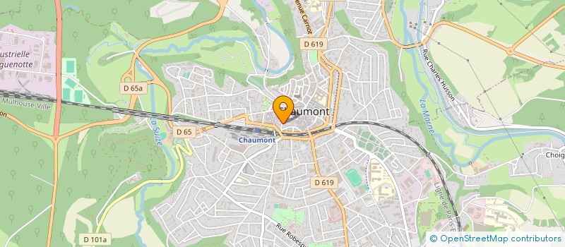localisation de l'entreprise LA PASSERELLE ACCUEIL DE JOUR à CHAUMONT