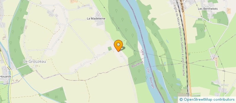 localisation de l'entreprise LA PASSERELLE BERRICHONNE  SURY-PRES-LERE