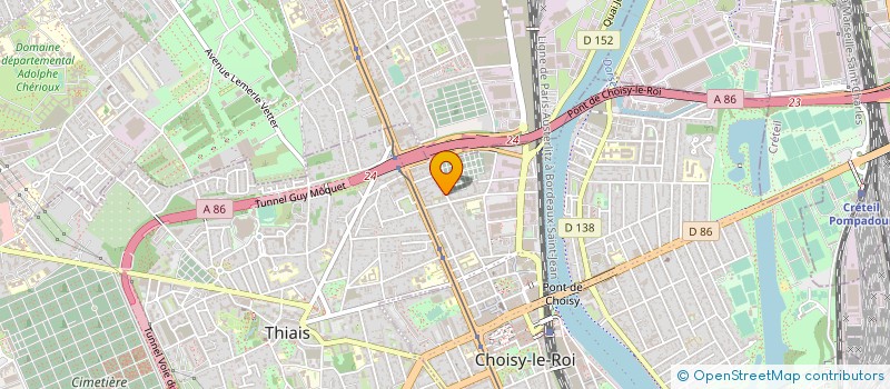 localisation de l'entreprise LA PASSERELLE DE L'ESPOIR à CHOISY-LE-ROI