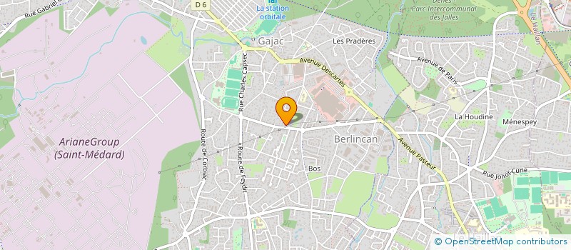 localisation de l'entreprise LA PASSERELLE DE L'EVEIL  SAINT-MEDARD-EN-JALLES