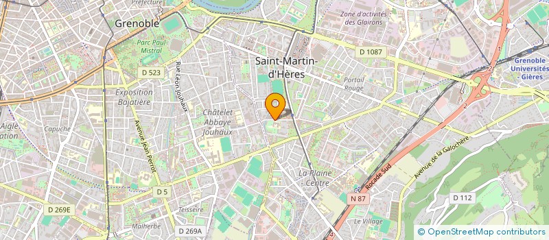 localisation de l'entreprise LA PASSERELLE DE SAINT MARTIN  SAINT-MARTIN-D'HERES