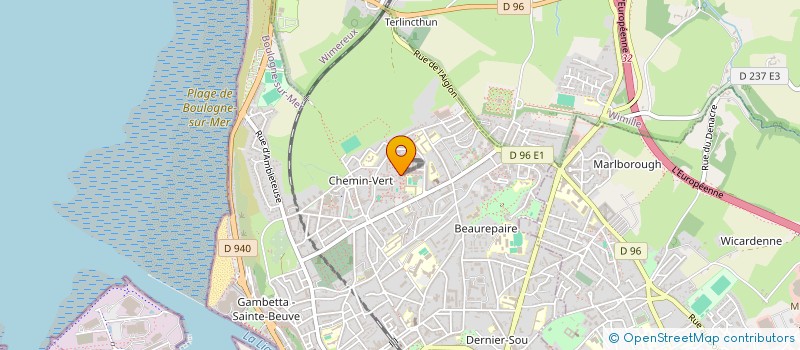 localisation de l'entreprise LA PASSERELLE DES POSSIBLES à BOULOGNE SUR MER