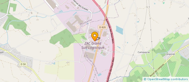 localisation de l'entreprise LA PASSERELLE DU TOUR  LABASTIDE-SAINT-PIERRE