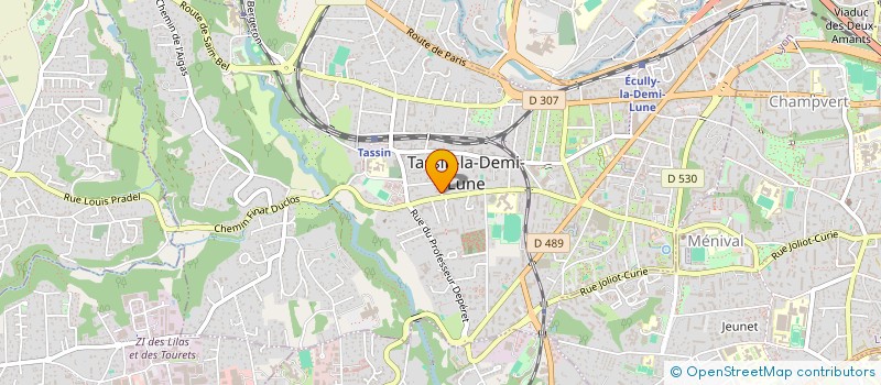 localisation de l'entreprise LA PASSERELLE OUEST  TASSIN-LA-DEMI-LUNE