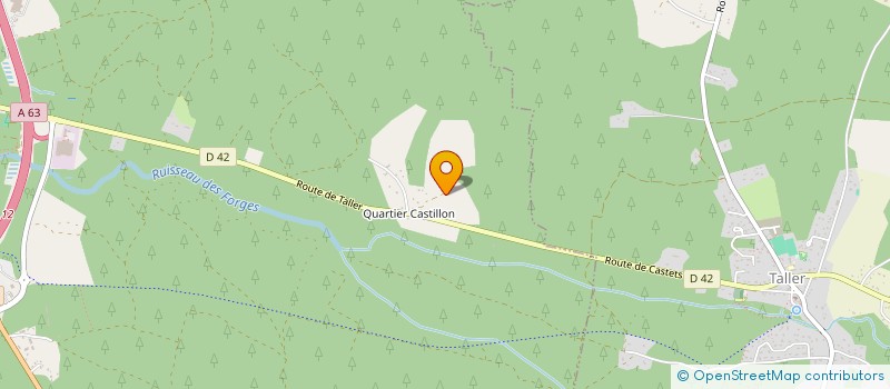 localisation de l'entreprise LA PASSERELLE PETITE ENFANCE FAMILLE  CASTETS