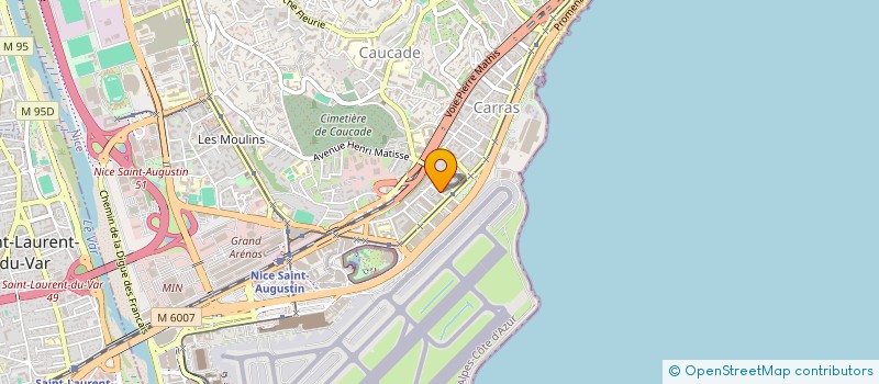 localisation de l'entreprise LA PASSERELLE RUSSIE COTE D'AZUR à NICE