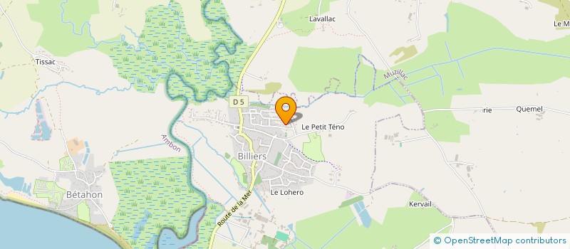 localisation de l'entreprise LA PASSIFLORE  BILLIERS