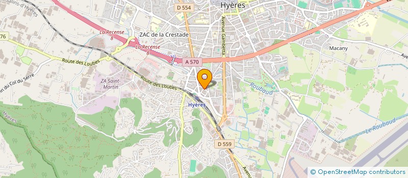 localisation de l'entreprise LA PASSION D'HELENE  HYERES