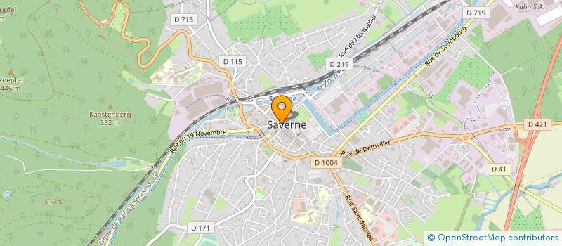 localisation de l'entreprise LA PASSION DE L'ABEILLE à SAVERNE