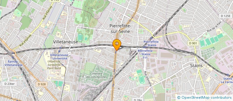 localisation de l'entreprise LA PASSION DE L'AUTO à PIERREFITTE-SUR-SEINE