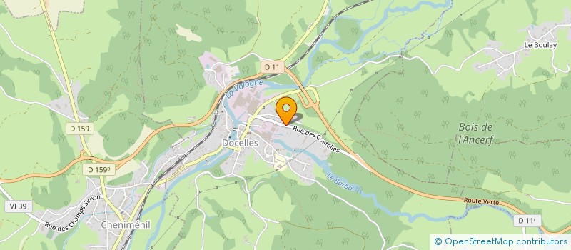 localisation de l'entreprise LA PASSION DE L'IMAGE  DOCELLES