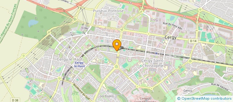 localisation de l'entreprise LA PASSION DES AMES PERDUES  CERGY