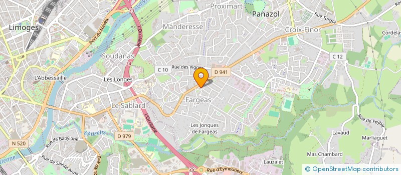 localisation de l'entreprise LA PASSION DES METS à PANAZOL