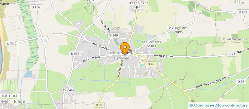 localisation de l'entreprise LA PASSION DU FRUIT  MONTMARTIN-SUR-MER