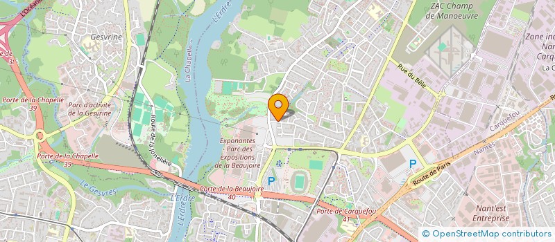 localisation de l'entreprise LA PASSION DU FRUIT à NANTES