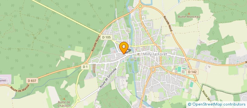 localisation de l'entreprise LA PASSION DU ROUGE à MILLY-LA-FORET