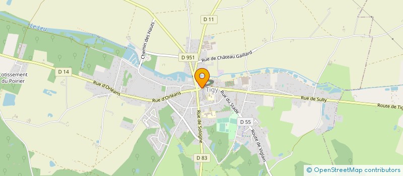 localisation de l'entreprise LA PASSION DU TERROIR à TIGY