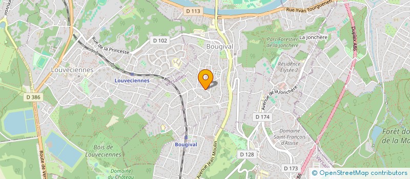 localisation de l'entreprise LA PASSION DU VOYAGE  BOUGIVAL