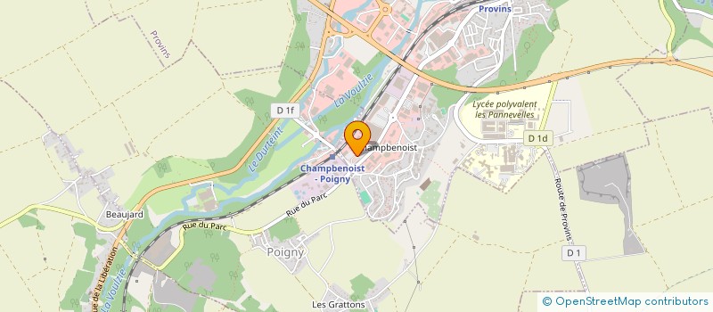 localisation de l'entreprise LA PASSION EN PLUS à POIGNY