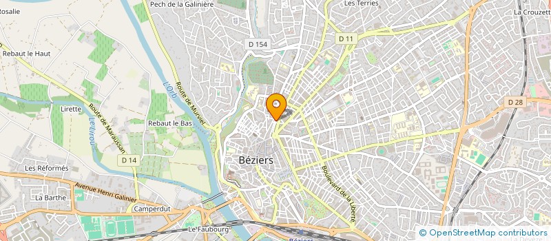 localisation de l'entreprise LA PASSION PHILATELIQUE  BEZIERS