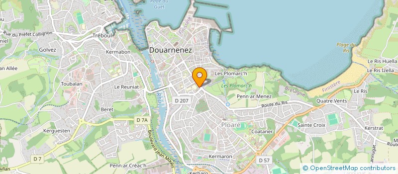 localisation de l'entreprise LA PASSOIRE  DOUARNENEZ
