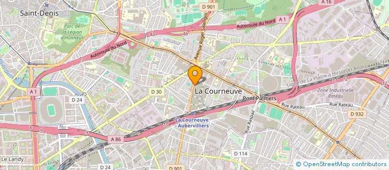 localisation de l'entreprise LA PASTA à LA COURNEUVE