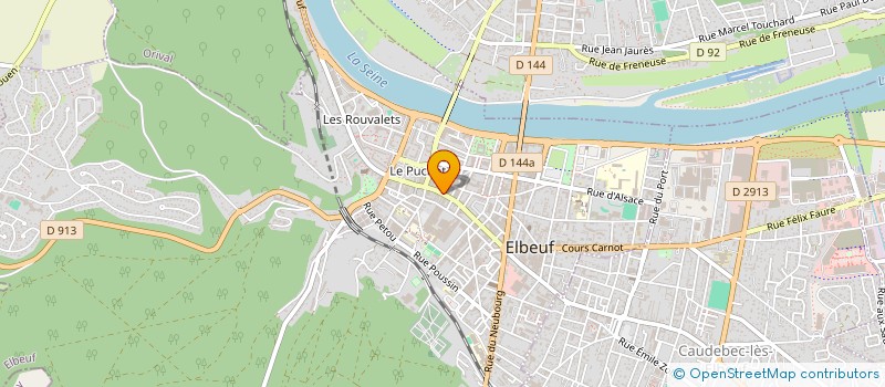 localisation de l'entreprise LA PASTERIA à ELBEUF