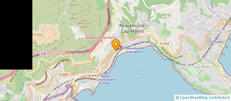 localisation de l'entreprise LA PASTORALE à ROQUEBRUNE-CAP-MARTIN