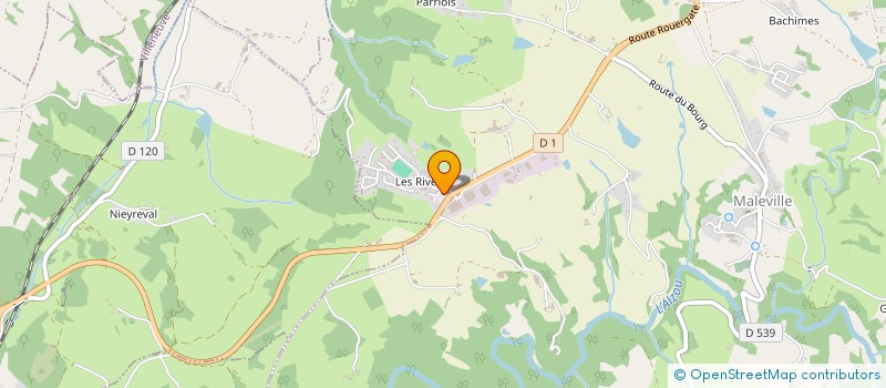 localisation de l'entreprise LA PASTORALE  MALEVILLE