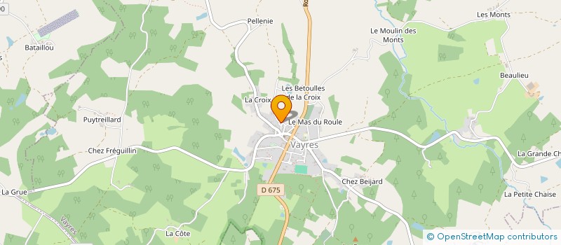 localisation de l'entreprise LA PASTORALE  VAYRES