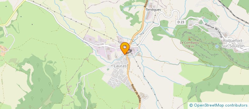 localisation de l'entreprise LA PASTOURELLE  ROQUEFORT-SUR-SOULZON