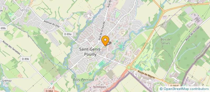 localisation de l'entreprise LA PASTOURELLE à SAINT-GENIS-POUILLY