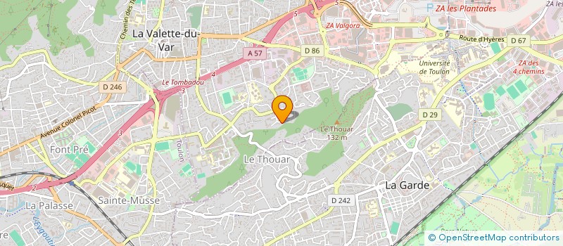 localisation de l'entreprise LA PASTOURELLE à LA VALETTE-DU-VAR