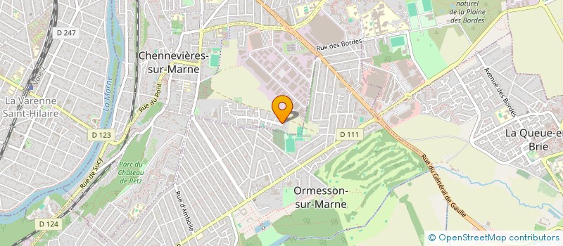 localisation de l'entreprise LA PASTOURELLE  CHENNEVIERES-SUR-MARNE