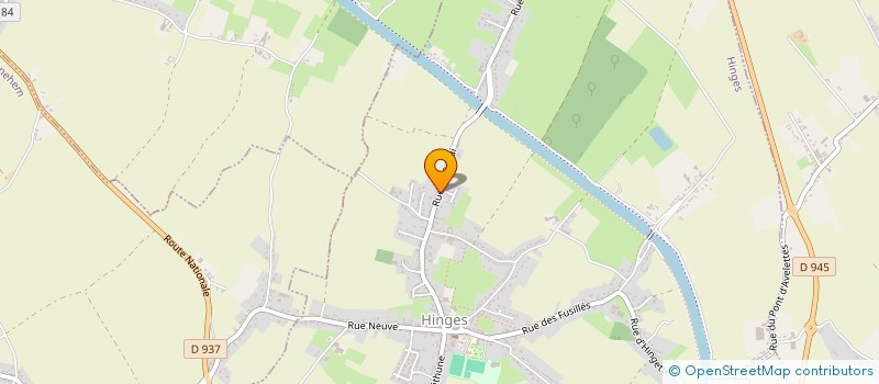 localisation de l'entreprise LA PASTOURELLE  HINGES